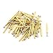 Aexit 50 Pcs Audio & Video Accessories P75-E2 1.3mm Convex Tip Spring Testing Probes Pin Connectors & Adapters 16.5mm Length