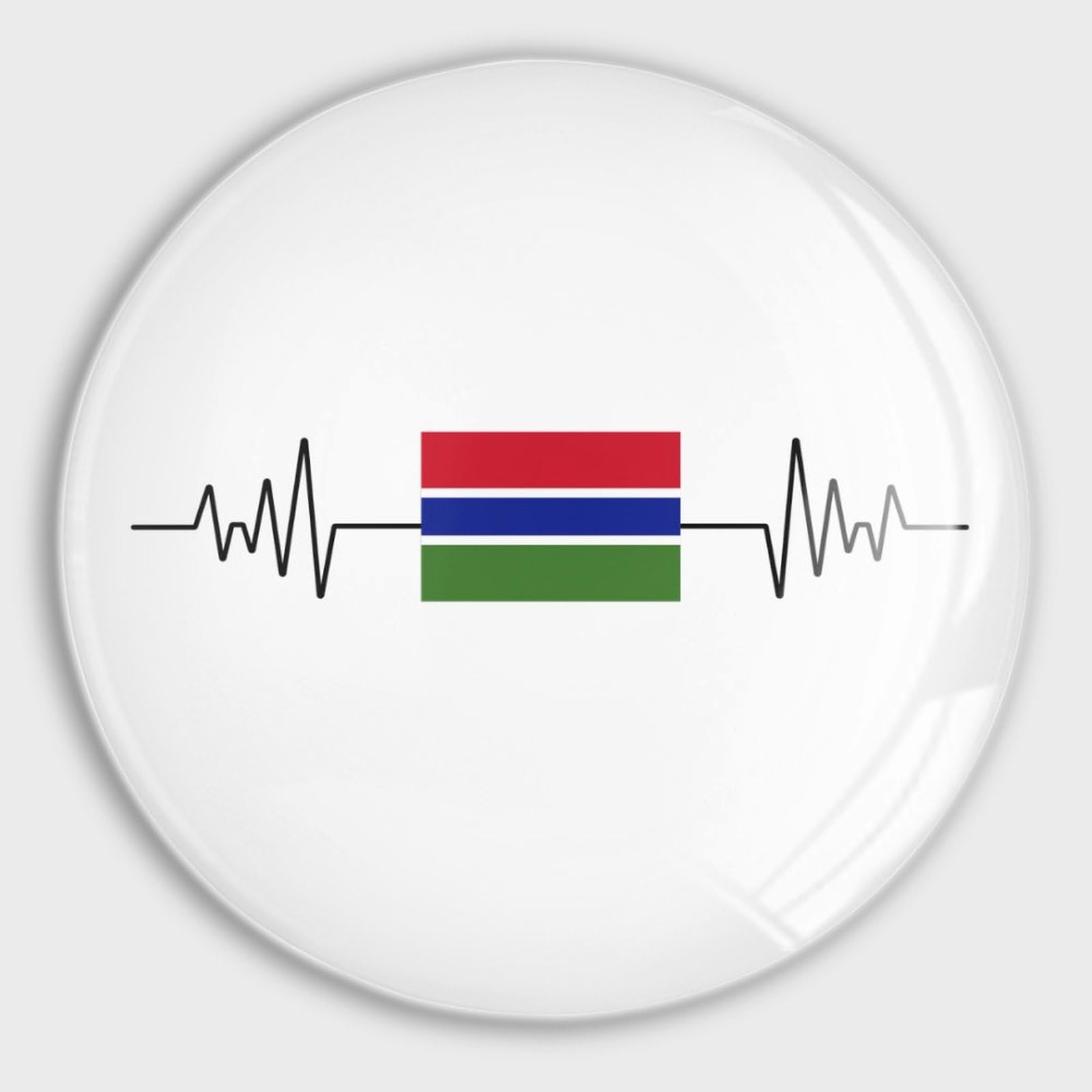 Aimants de réfrigérateur drapeau Heatbeat en verre pour tableau blanc lot de 4