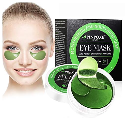Máscara para los ojos, Parches para los ojos, Ojos Parches, Contorno de Ojos Antiarrugas, Anti edad para ojeras,bolsas,patas de gallo e hinchazón, 30 pares