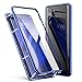 Huawei P30 Pro Case, ZHIKE Magnetic Adsorption Case Front and Back Tempered Glass Full Screen Coverage One-Piece Design Flip Cover for Huawei P30 Pro (Clear Blue)