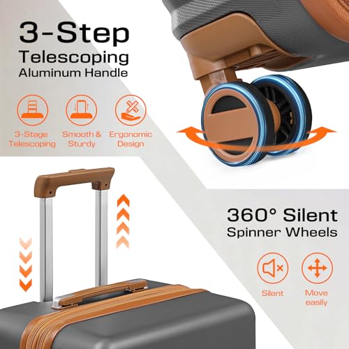 Joyway bagagem de mão, Cinza, 3 piece set (DB/TB/20), Bagagem de mão