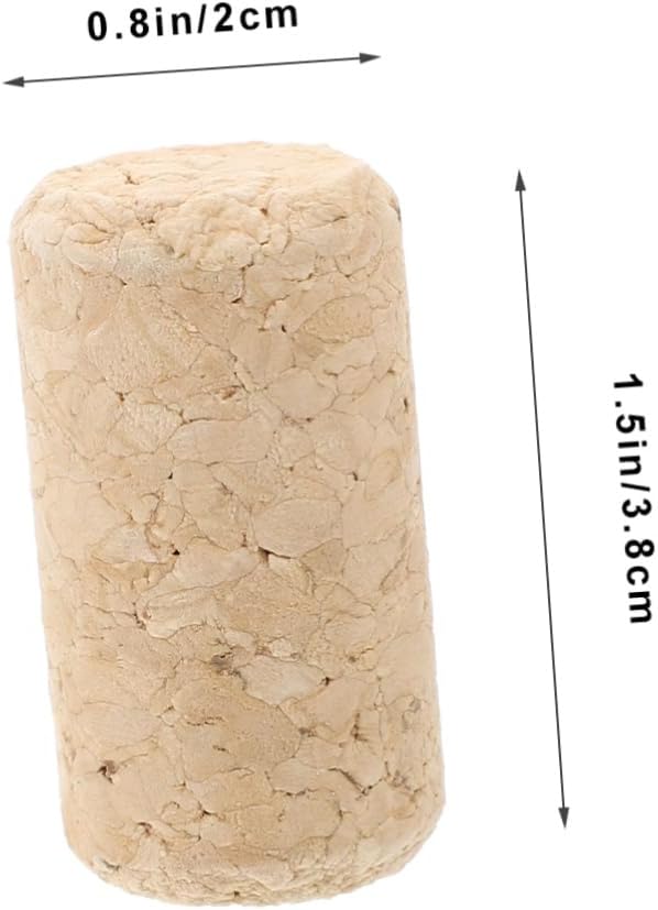25pcs Wooden Wine Bottle Corks with Airtight Closure for Red Wine