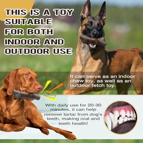 LiuMelinda Dog Chew Toys for Aggressive-Chewers - Indestructible Dog Toy for Aggressive Chewer,Tough Chew Toys for Dogs (Rubber Log-Branches)