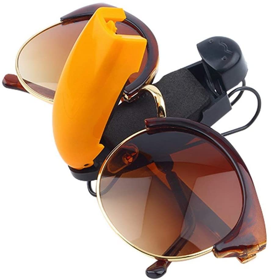 Sunglasses Clip ABS Car Vehicle Sun Visor Sunglasses Eyeglasses Glasses Holder Card Ticket Pen Clip Automotive Accessories - — view 5