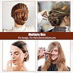Chuangdi 32 Pieces French Hair Side Combs Set Plastic Twist Comb with Hair Clip Bridal Wedding Veil Accessories for Girls Women(9/11/17/23 Teeth) - Image 2