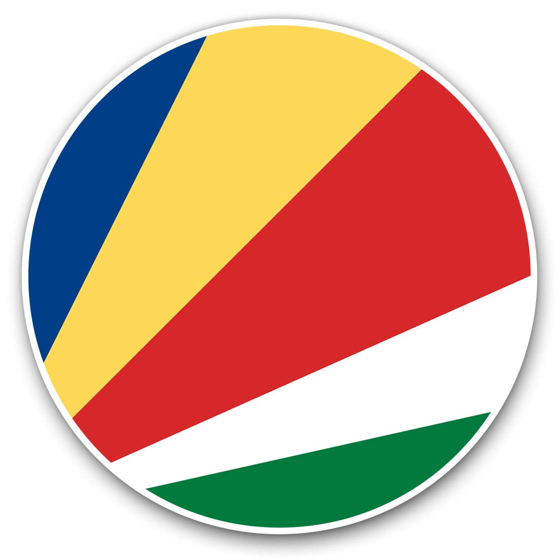 Destination Vinyl Ltd Africa Seychelles Victoria 9139 Vinyl Stickers (Set Of 2) 7.5Cm - Africa Seychelles Victoria #9139