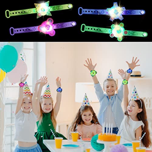 Pureuv 25Pcs Glow In The Dark Party Favors For Kids 8-12 4-8, Halloween Gifts Led Light Up Toys Neon Party Favors #TOP5