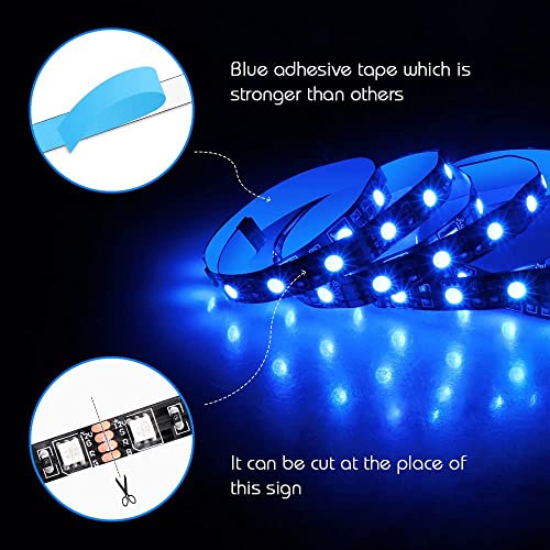 Tira LED RGB 4 piezas 19.7in para PC con header 12V 4PIN miniatura 3