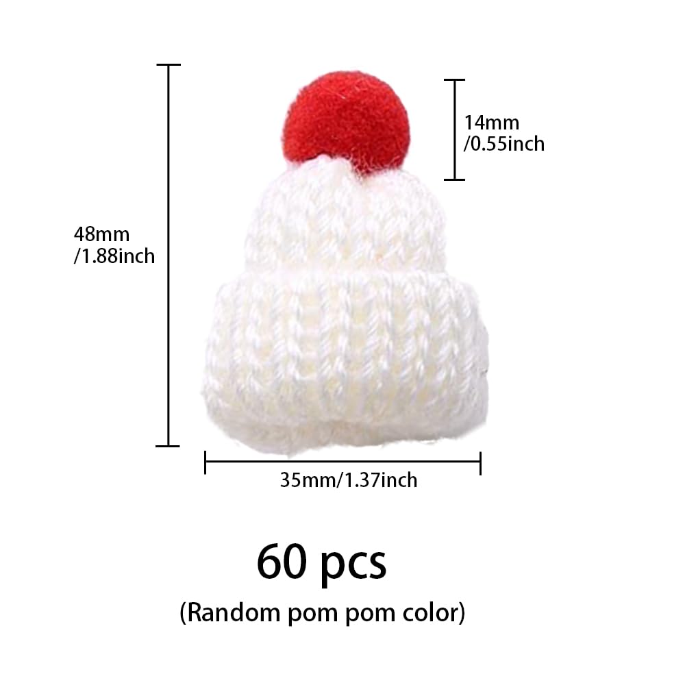 10 Mini-Strickmützen Für Weihnachtsdeko - Süße Winzlinge Für Baum, Puppen & Weinflaschen