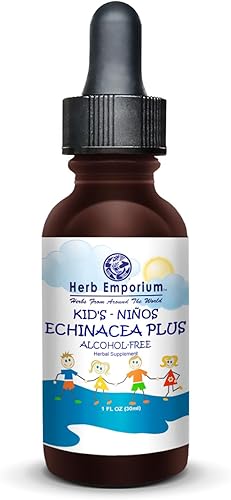 Extracto de equinácea Plus para niños, 1 oz (1.0 fl oz) (paquete de 1) Suplemento de hierbas para el apoyo inmunológico de los niños