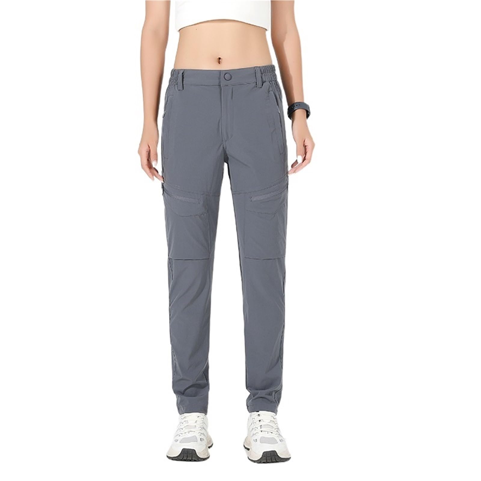 Pantalones Trekking Mujer Pantalones de Senderismo for Mujer, elásticos en 4 direcciones, Impermeables, Verano, Cargo, Trekking, Escalada, Camping, Deportes al Aire Libre, Pantalones montaña