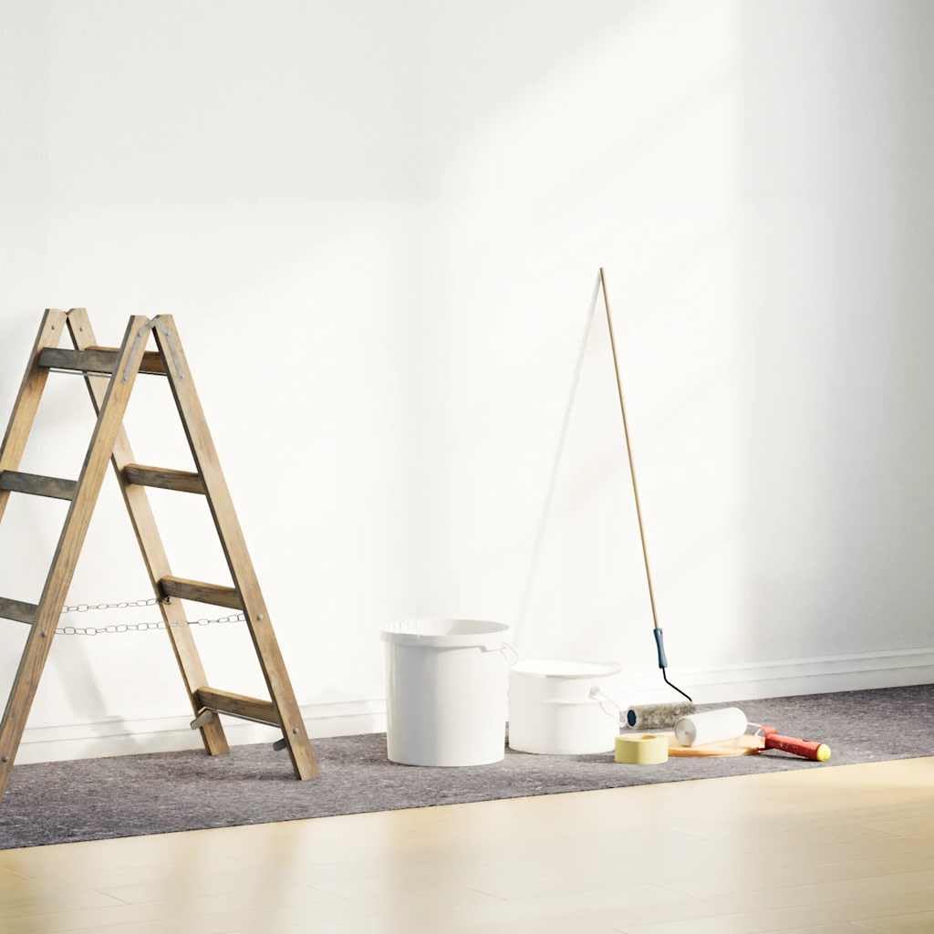 Bâche de Protection Contre Peinture 25 m 220 g/m² Gris, Rouleau de Bâche pour Couvre et Protège Sols et Meubles Contre Déversements