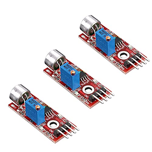 Comidox 3Pcs Microphone Sound Detection Modules for Arduino