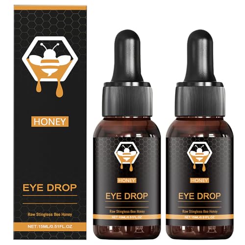 Holistic Honey Eye Drops, Stingless Bee Honey Eye Drops, Hydration & Moisturizes, Relieving Dryness, For Women Men (2)
