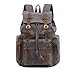 Produktbild P.KU.VDSL, Rucksack aus Segeltuch, Vintage-Look, Leder, für Laptop, Serie Augur, für Herren und Damen, A - Grey - Large Size (Mehrfarbig) - HF1039