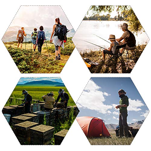 DECDEAL Jaqueta respirável para insetos com capuz com zíper Mosquito Repelente de malha de malha de