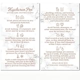 Havongki - 100 Pack - Premium Hyaluron Pen Lip Filler Aftercare Instructions Card 2 x 3.5' Accessories Supplies Kit Care - HP21A100_N