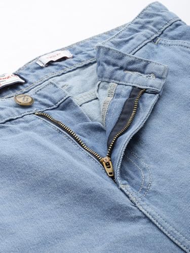 Image of The Indian Garage Co Men Skater Fit Solid Mid-Rise Jeans