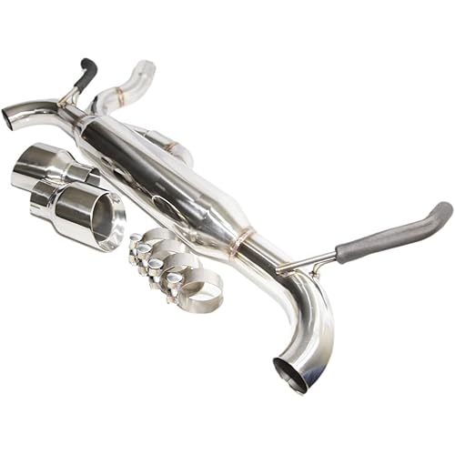 For 07-17 Jeep Wrangler JK 2/4DR 2.5"SS Dual Axle Back Exhaust Pipe &Muffler Replacement Parts