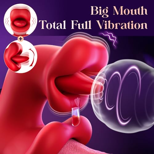 Image of Toendi Rabbit Vibrator Tongue Toy, G Spot & Clitoral Stimulator | 9 wriggling and 9 licking modes for dual stimulation, soft silicone, waterproof, rechargeable and easy to clean
