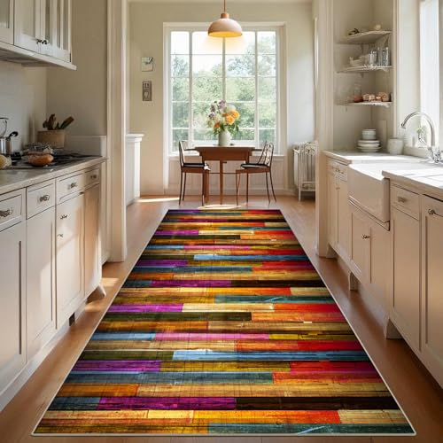 Alfombra de Pasillo Lavable Antideslizante Alfombra de Cocina 40 x 60 cm Alfombra Corredor Tapete Larga Alfombra para pasillos Felpudo Entrada Casa Salón Cocina Lavadero Alfombra de Comedor