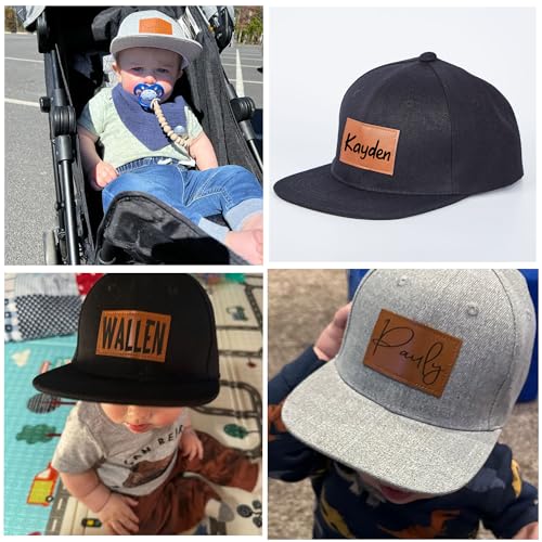Personalized Toddler Hat, Custom Baby Hat Adjustable Snapback Hat Kids Sun Hats for Infants Baby Boys Girls2