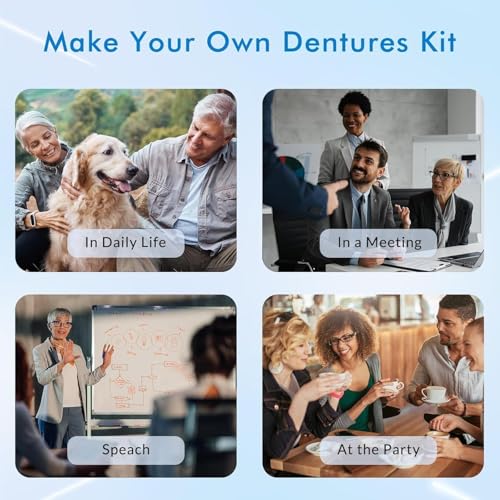 image for Aikaplus Moldable False Teeth - Silicone Dentures - Men and Veneers Te