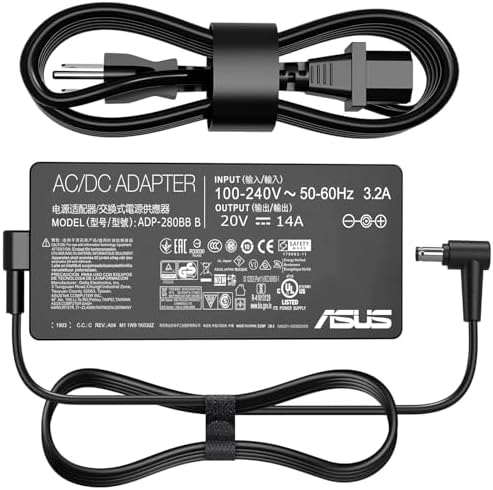 280W 20V 14A AC Adapter Oplader ADP-280EB B voor ASUS ROG Strix G15 G17 G513R G513Q G713R G713Q Litteken 15 17 G532L G533Z G732L G733Z Hero/Litteken III G731G G731G G733Z 531G G