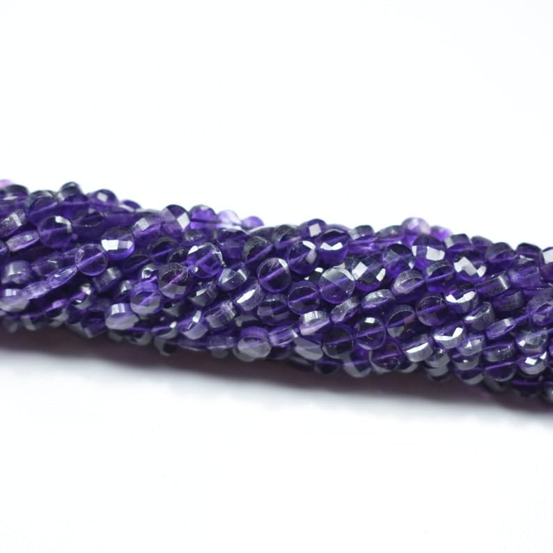 Perles en améthyste africaine 4,5mm pour créer un cadeau de bijoux personnalisé