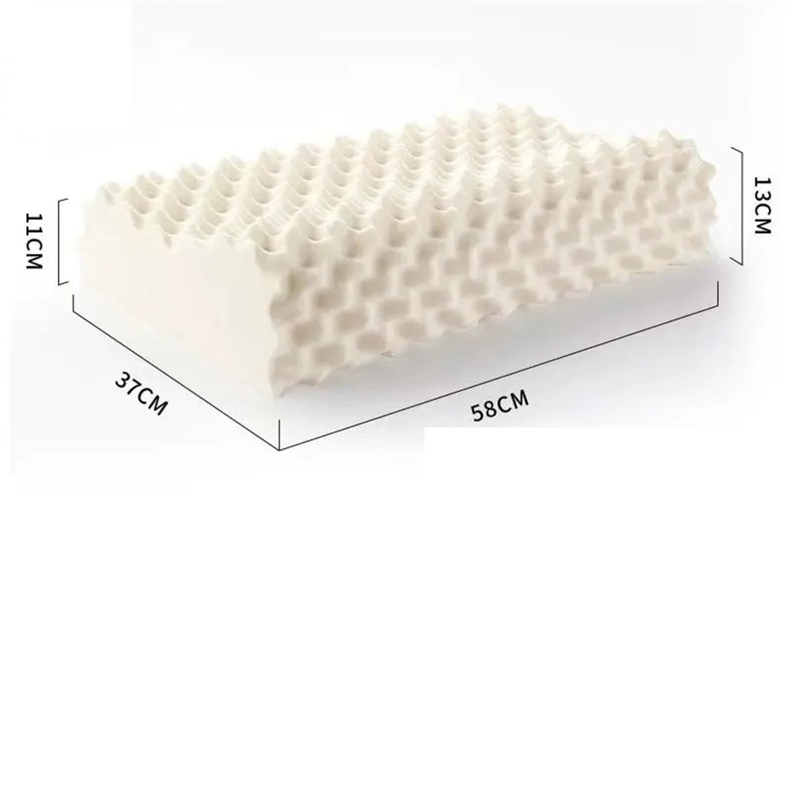 Almohada Cervicales Y Cuello Almohada ortopédica de látex, Almohada de Masaje con Memoria for el Dolor de Cuello Cervical for Dormir Almohada Cervical(Plane Pillow)