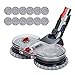 Yolando Tête de Balai électrique pour Dyson V11 V10 V8 V7 Aspirateur sans Fil, Accessoire de Rechange de Brosse de Sol pour Parquet Sols Durs, avec Réservoir d'eau et 12 Tampons de Balai (Mop Head)