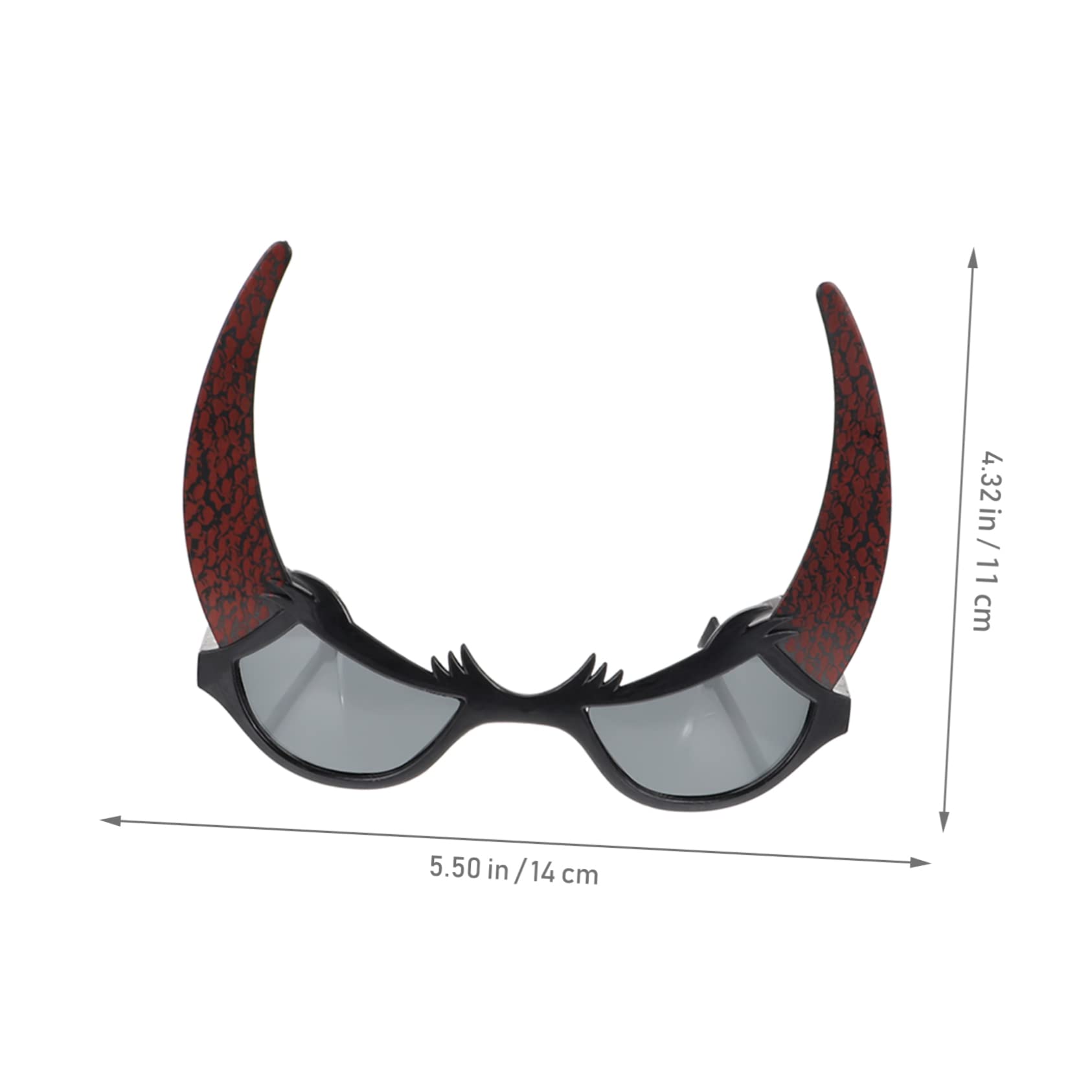 Homoyoyo Funny Glasses Set 4pcs Halloween Glasses Party Eyeglasses Fake Lenses for Drinking