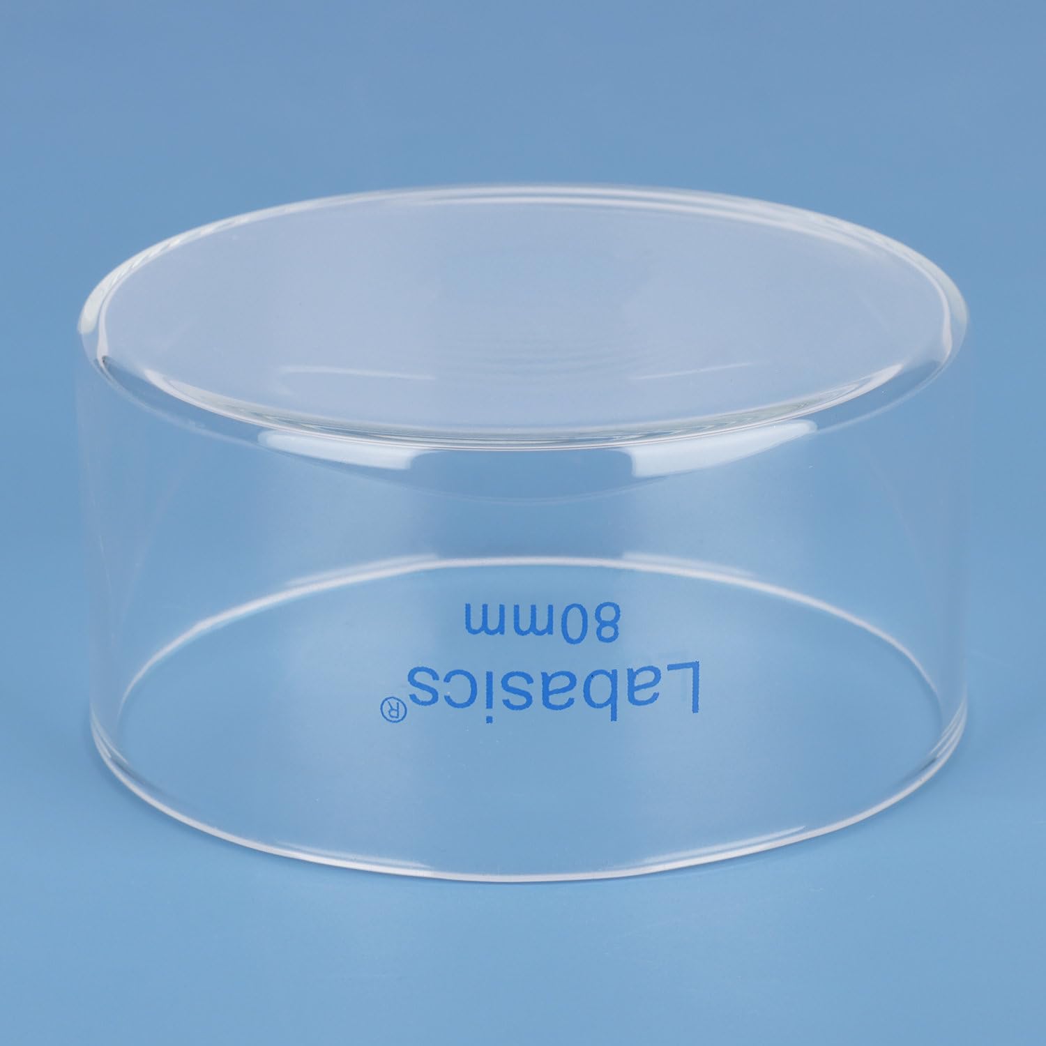 Labasics Piatto Cristallizzante, Fondo Piatto Senza Beccuccio in Vetro Borosilicato Spesso ad Alta Resistenza per Cristallizzazione ed Evaporazione, Diametro Esterno 80 mm, Capacità 100 ml