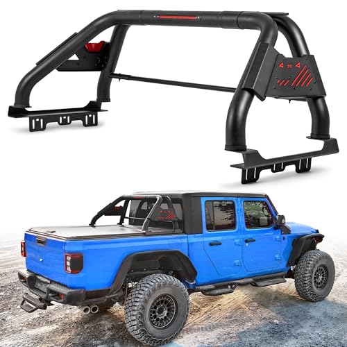 Image of MONOKING Roll Bar for Mid Size Pickup Truck with Brake Light, Sport Bar for Tonneau Cover for 2007-2026 Tacoma Gladiator Colorado Ranger Canyon Frontier Dakota