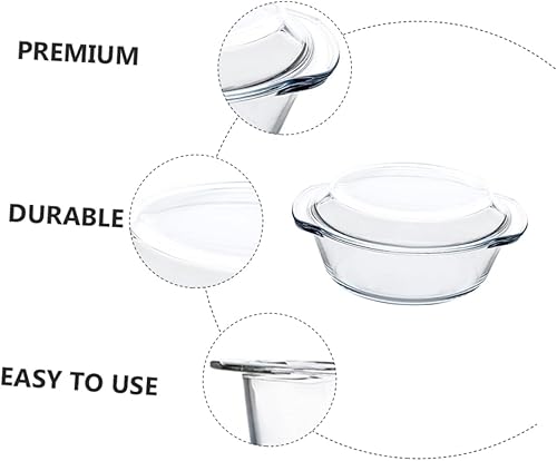 Miniatura 6 de 1pc Cuenco de vidrio cubierto pasta con cubierta