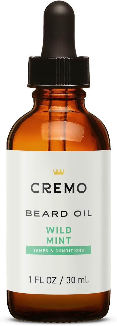 Beard Oil, Revitalizing Wild Mint, 1 fl oz - Restore Natural Moisture and Soften Your Beard To Help Relieve Beard Itch