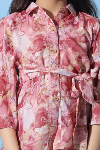 Image of Fashion Dream Girl's Rayon Cotton Clothing Set|Girls Clothing Set|Printed Girls Co-ords Set|Shirt and Pant set|Printed Clothing Set|2 Piece Set