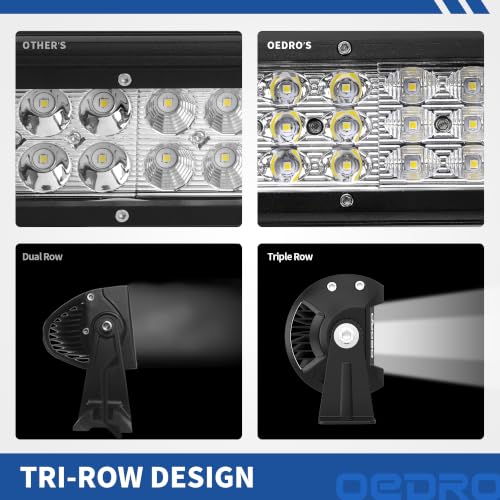 Image of OEDRO 54 Inch LED Light Bar 818W Tri-Row Spot Flood Combo