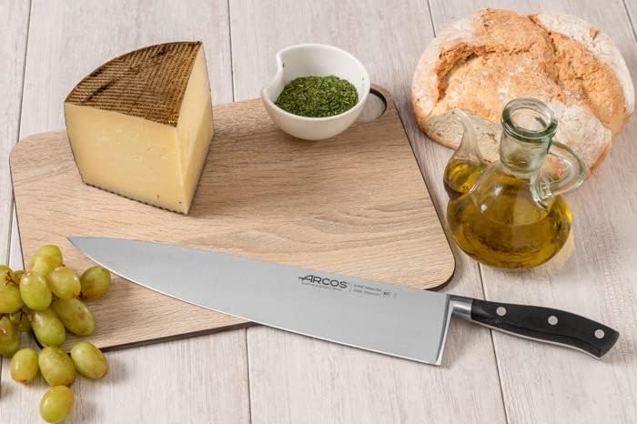 Miniatura 6 de Arcos Cuchillo de chef forjado de acero inoxidable de 12 pulgadas. Cuchillo de cocina profesional multiusos para cortar carne y verduras. Mango