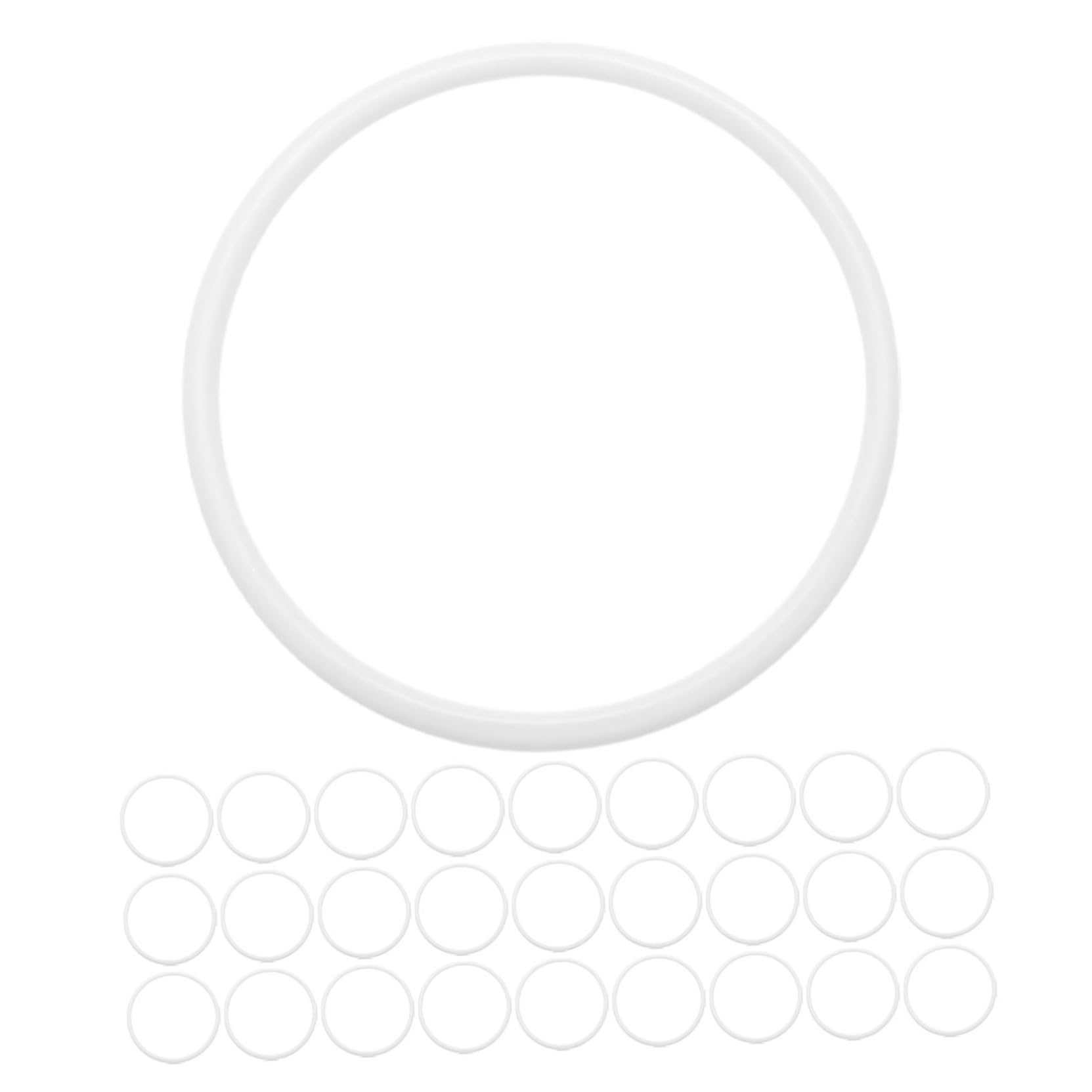Wystrój Domu Plastikowe 30szt Makrama Hoops Białe Obręcze Do Rękodzieła Na Wianek Dream Catcher I Do Powieszenia Na Ścianie