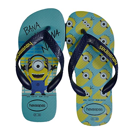 Chinelo Minions, Havaianas, Criança Unissex, Amarelo/Preto/Amarelo, 27/28