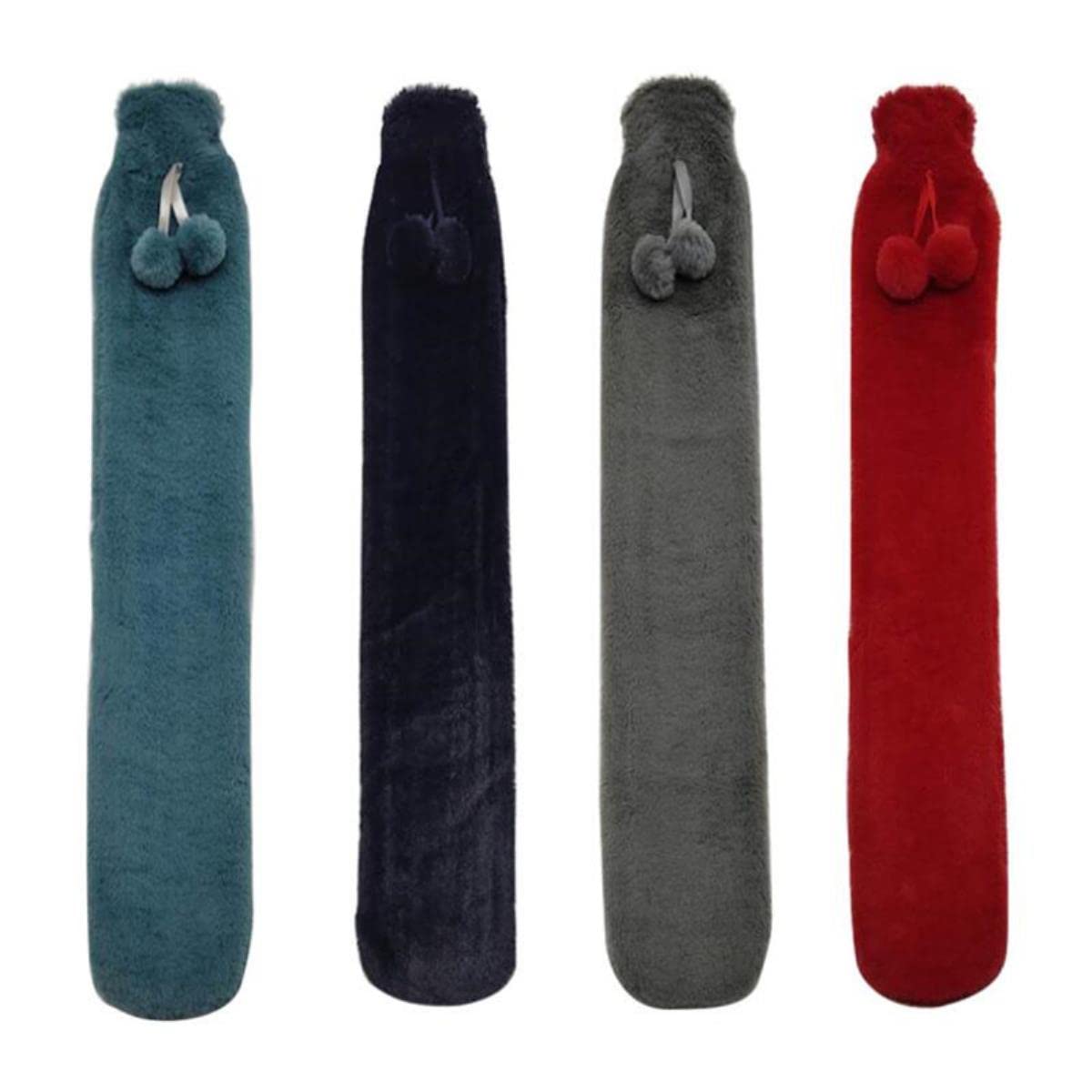 52 * 9,5 cm Handwärmer Extra Lange Wärmflaschentasche mit Flanelltaschenabdeckung Handfüße Erwärmungswasserfüllung Wärmflasche 1L-Muster 12