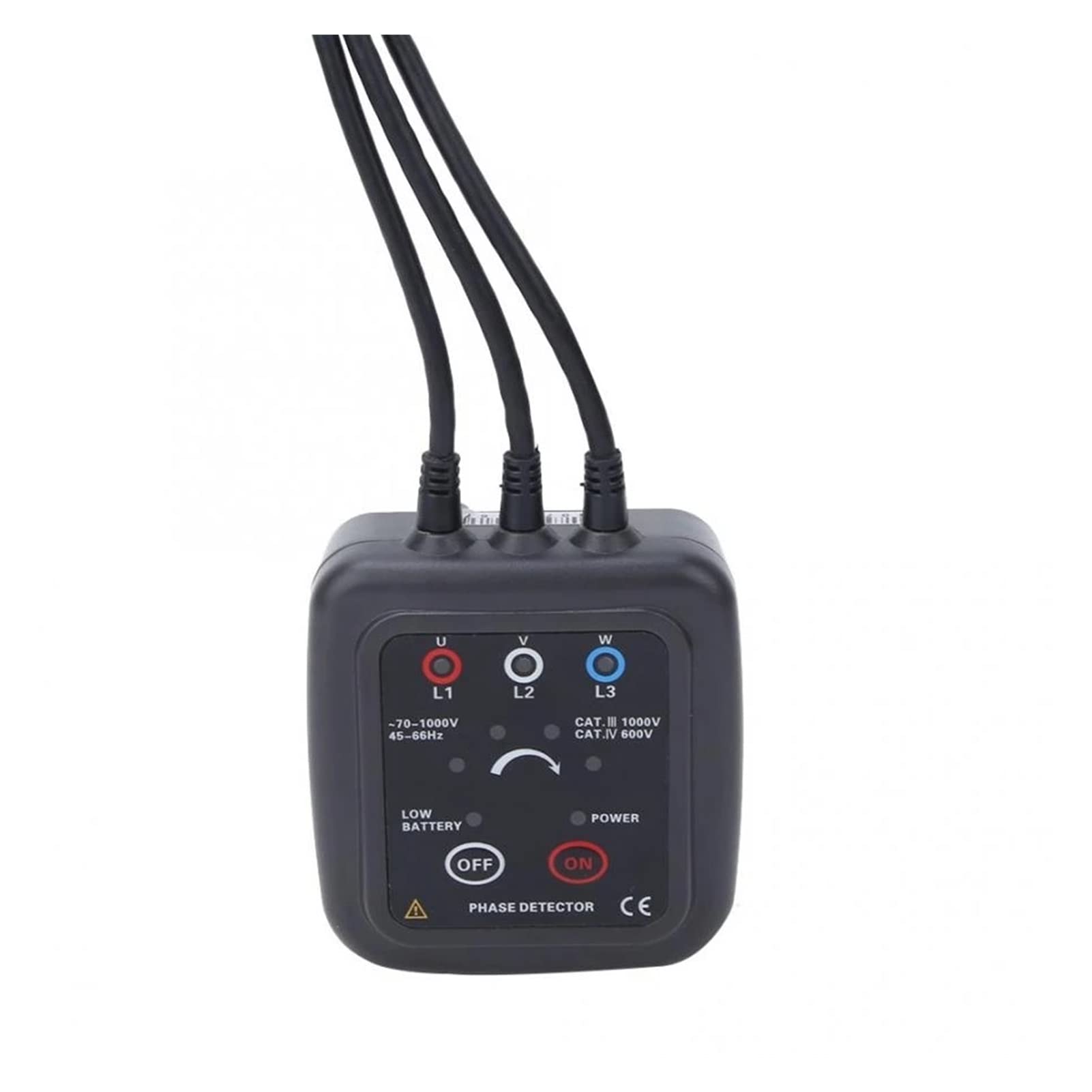 Rilevatore di fase senza contatto portatile ETCR1000D Tester rilevatore rilevamento sequenza 3-fase calibro grande più Accurato