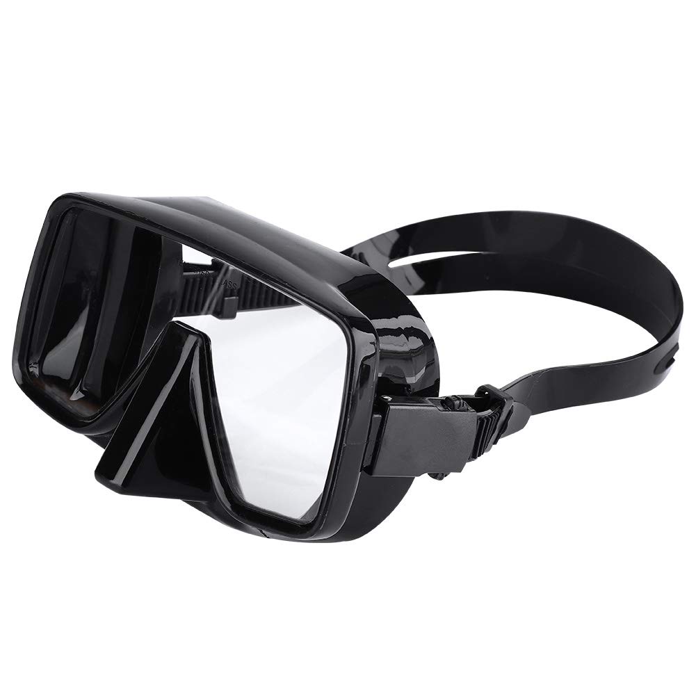 Maschera subacquea | Maschera da snorkeling in vetro temperato e silicone | Ampia vista antinebbia – Occhiali di prevenzione per immersioni subacquee / salvataggio / snorkeling | Cinghia regolabile e