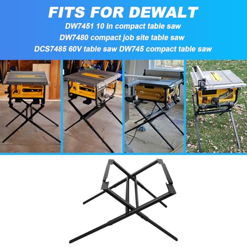 10 Inch Table Saw Stand Fits For DEWALT Table Saw Job Site Compact DW7451 DW7480 DCS7485 DW745