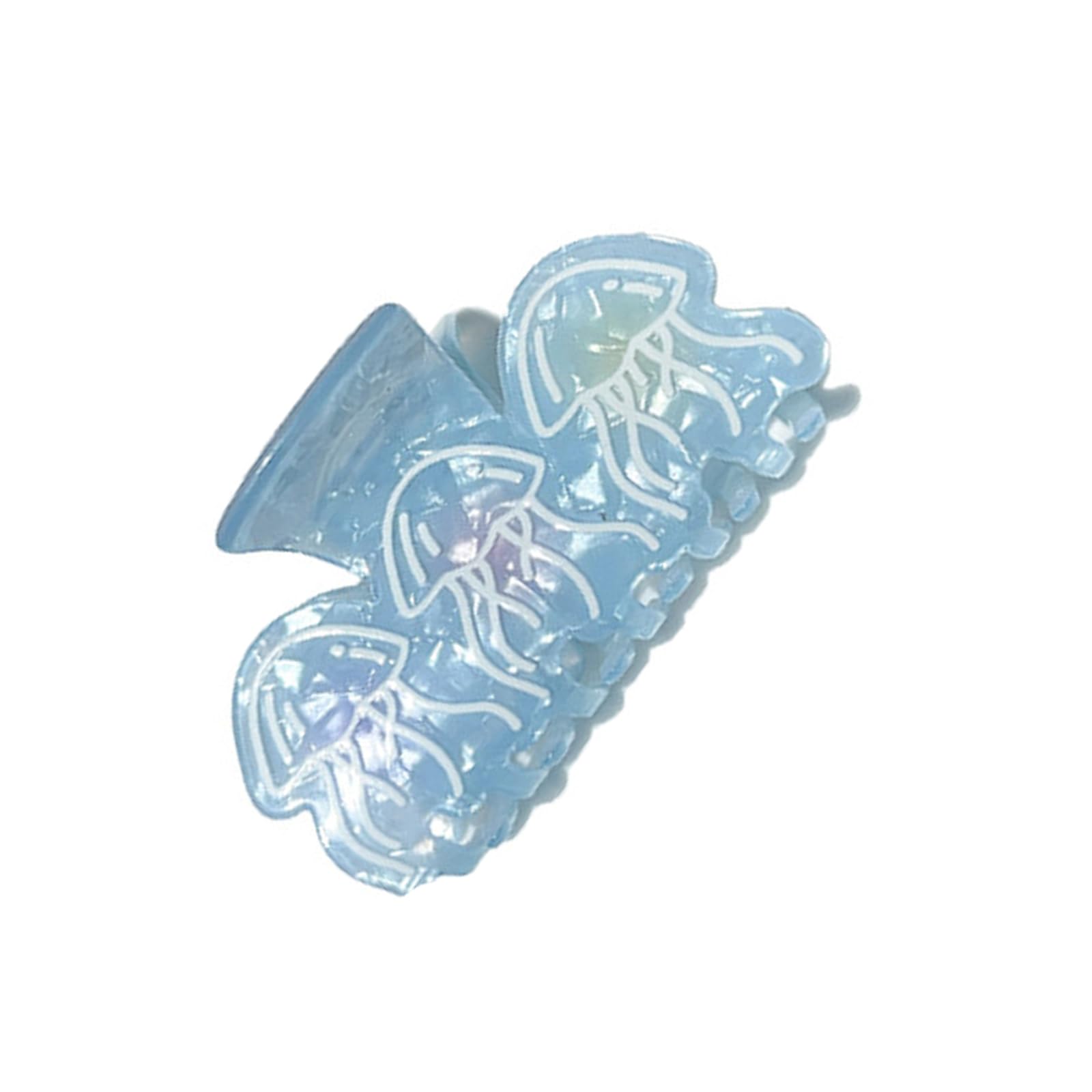 YUXITA Lovely Marine Themed Hair Barrettes With Ray Sea Star Conch Designs Shaded Blue Hues For Women Girls Daily Styling
