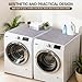 2PCS Washer Dryer Topper Mat, 26.7x26.7 Inch, Light Gray, Multi-Purpose Protection Pad for Washers, Dryers & Appliances | Durable Non-Slip Cover | Easy Clean & Foldable | Trimmable to Custom Size
