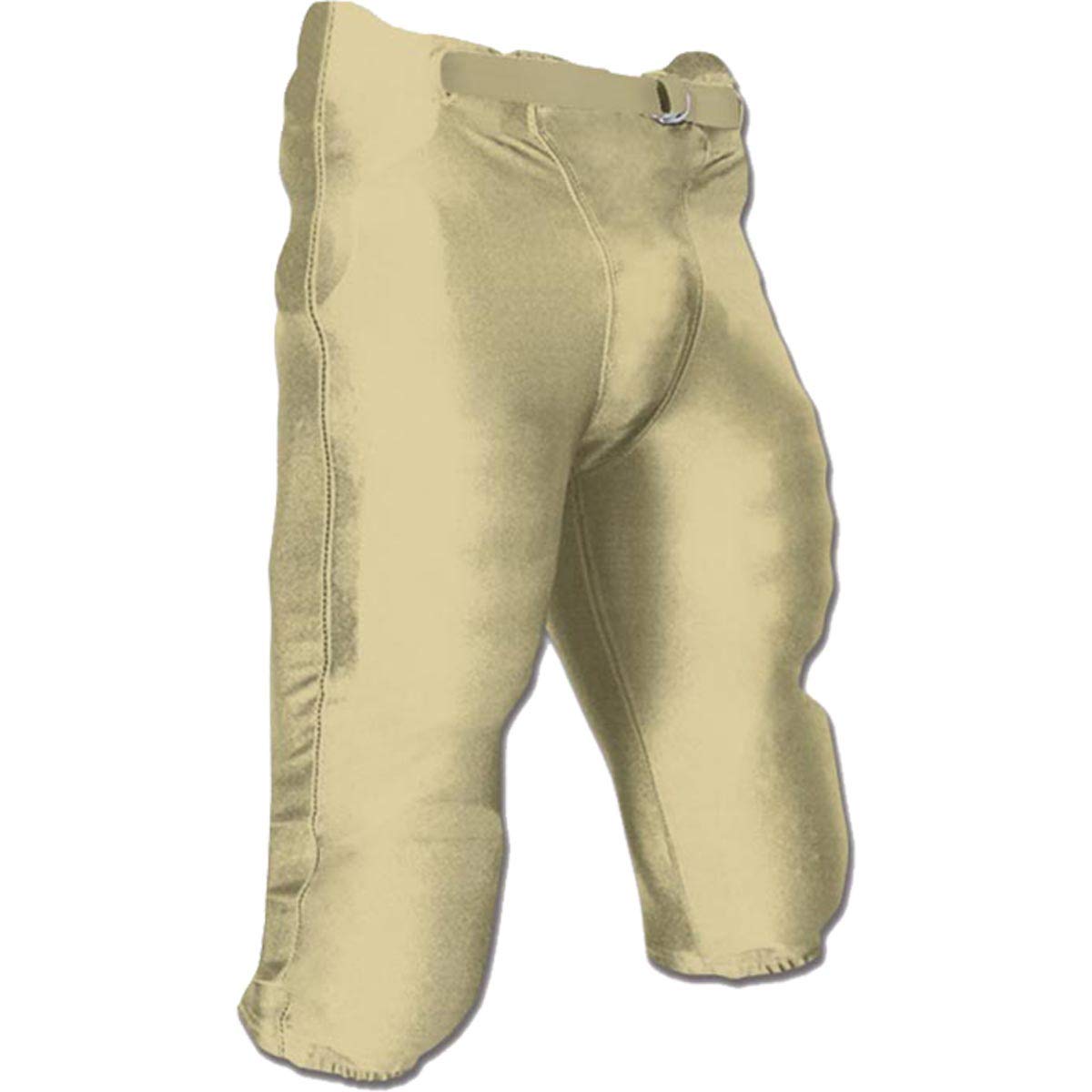 Champro Bootleg Integrated Polyester/Spandex Football Pant, Vegas Gold, Medium