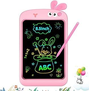 TigTiycH Girls Toys LCD Writing Tablet, 8.5inch Kids Toys Doodle Board Colorful Screen, Educational Drawing Tablet for 2 3 4 5 6 7 Year Old Girls Gifts Christmas Birthday Gifts