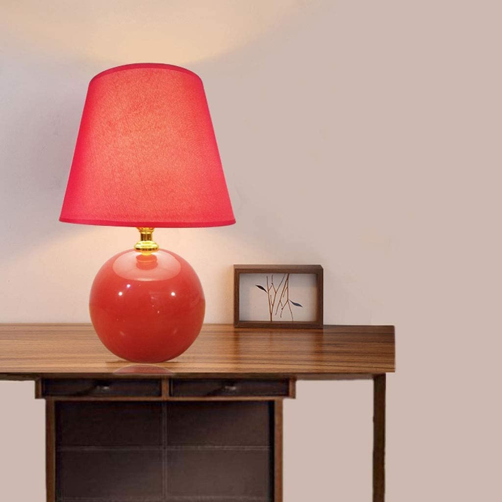 Lampada da Tavolo Comodino Lampada Da Comodino Lampada Da Camera Da Letto In Ceramica Semplice Nordica Paralume In Tessuto Dimmerabile Comodino Lampada Da Scrivania Soggiorno Camera Da Letto Lampada d